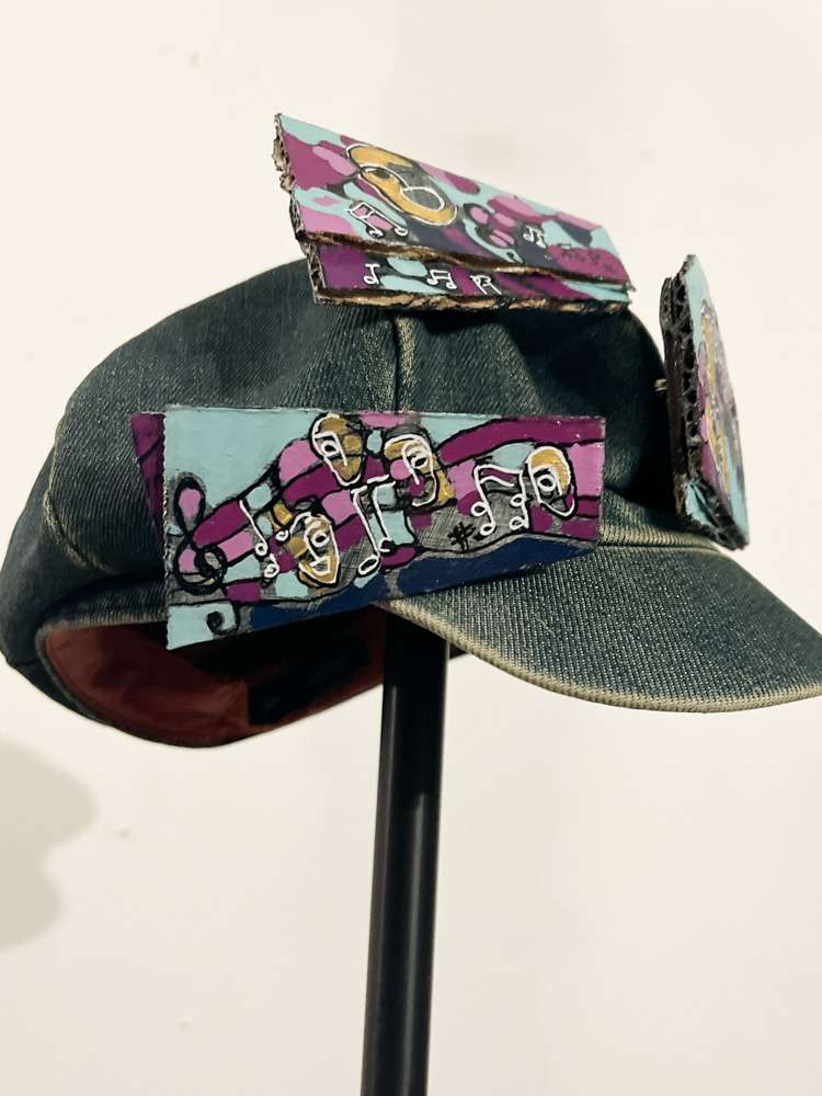 Eco-Conscious Fashion Art Pin - Music #8 - Image 2