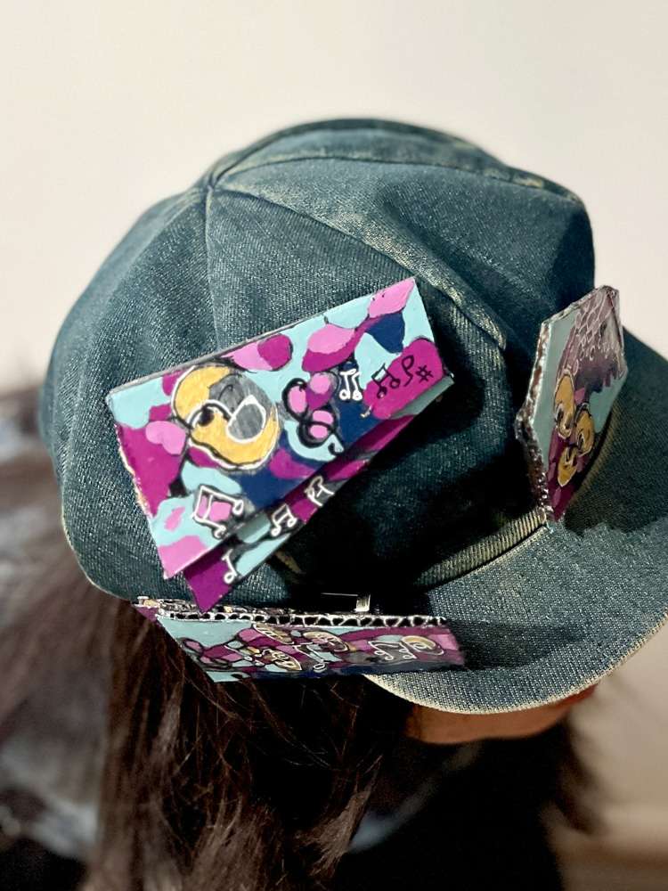 Eco-Conscious Fashion Art Pin - Music #8 - Image 5